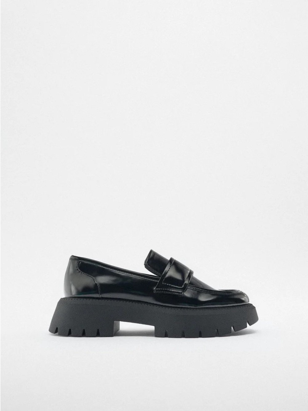 Zara Chunky Loafers in Black 37
